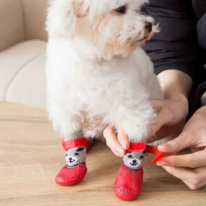 chaussures pour chien impermeable thermique detail