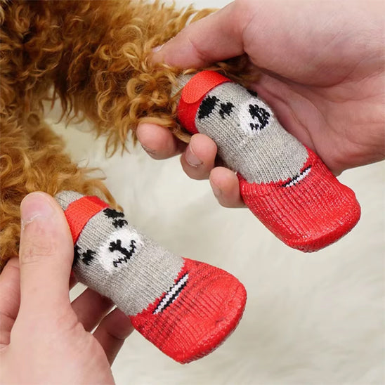 chaussures pour chien impermeable thermique details