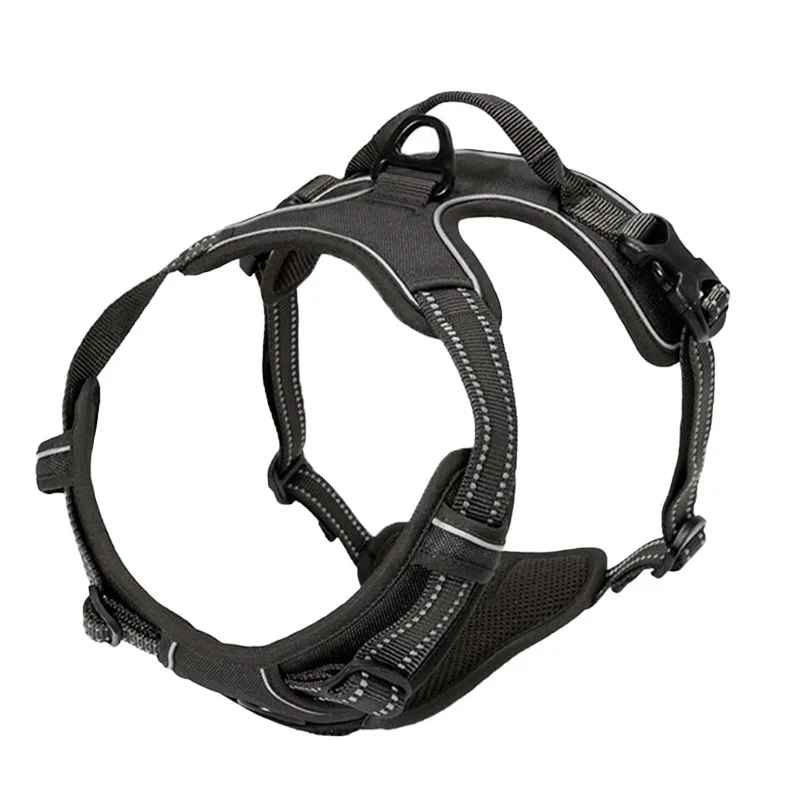 chien harnais ergonomique noir