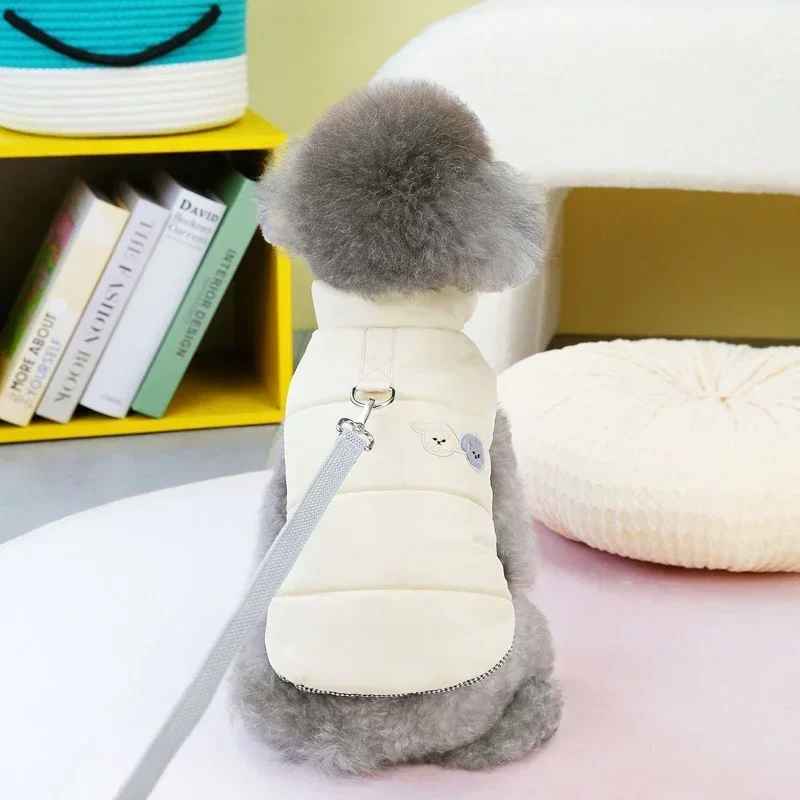 chien manteau wintercoat beige