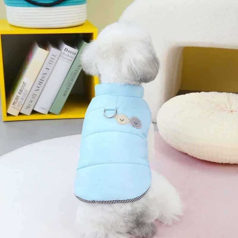 chien manteau wintercoat bleu