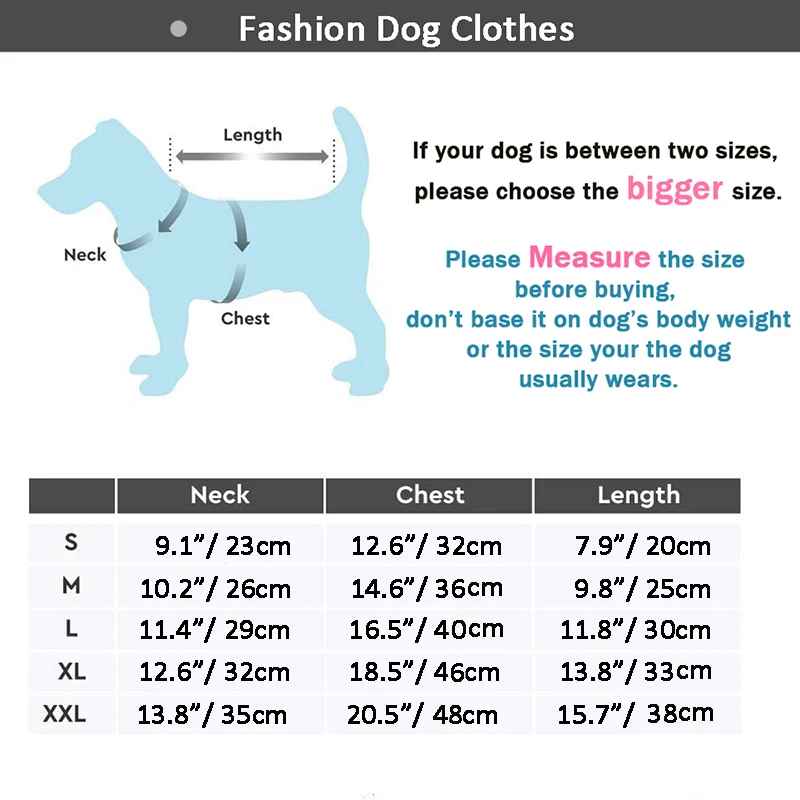 chien manteau wintercoat taille