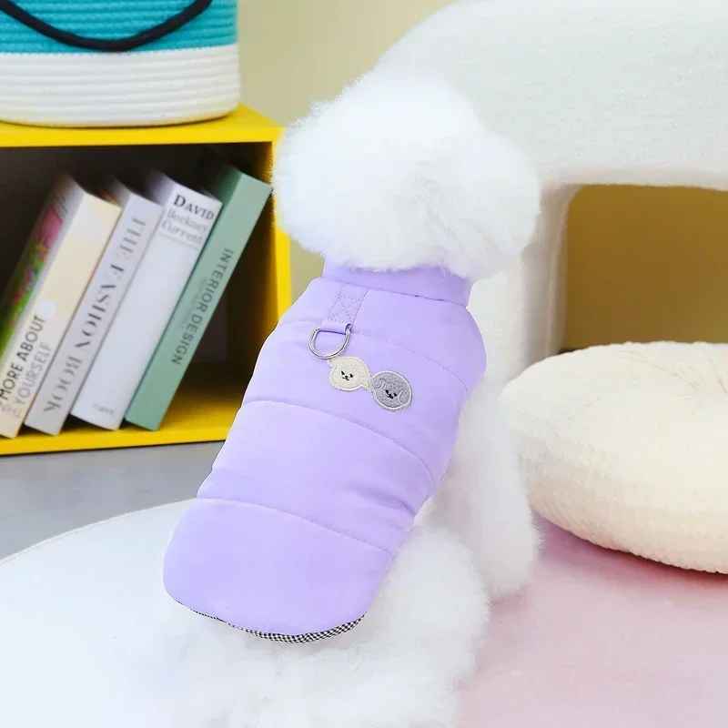 chien manteau wintercoat violet