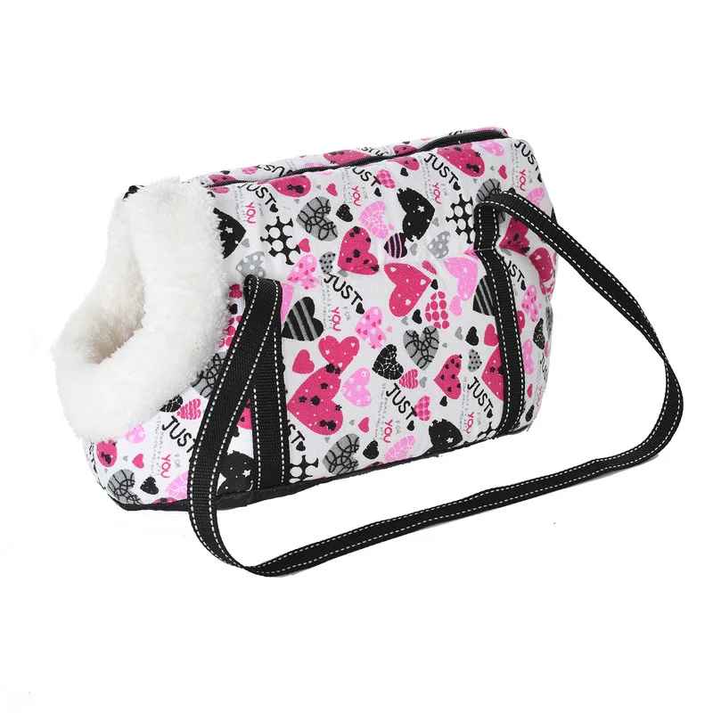 chien sac de transport voyageconfort coeur fourur