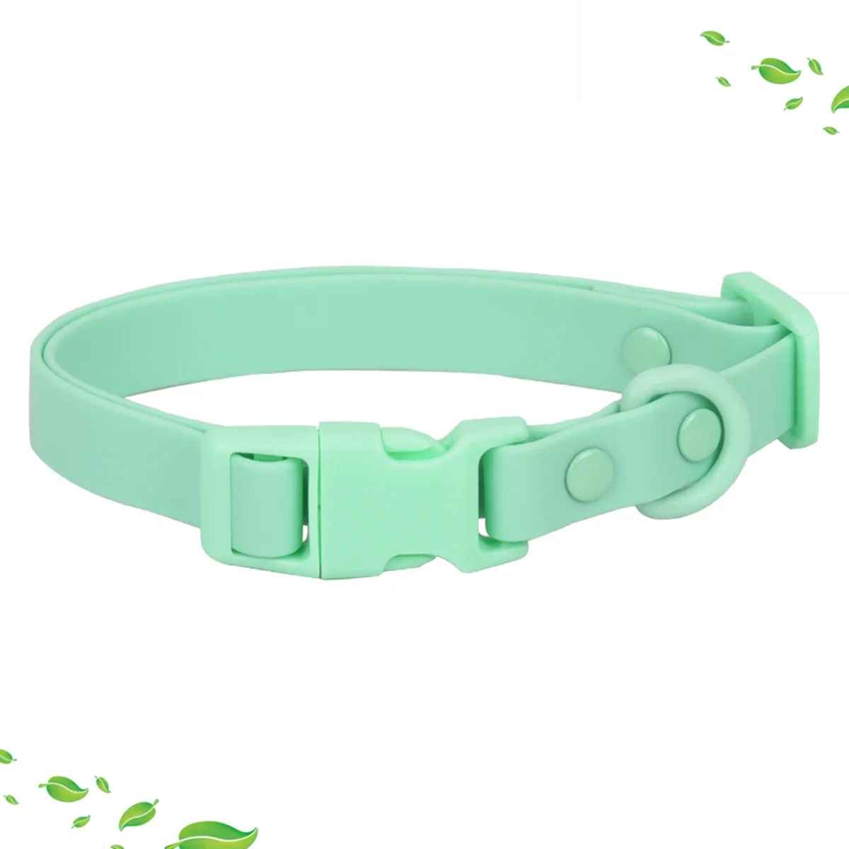 collier chien coloreajustable vert