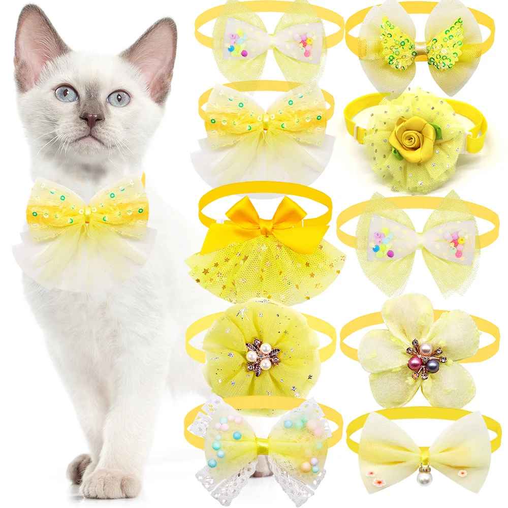 collier chien elegancefestive jaune