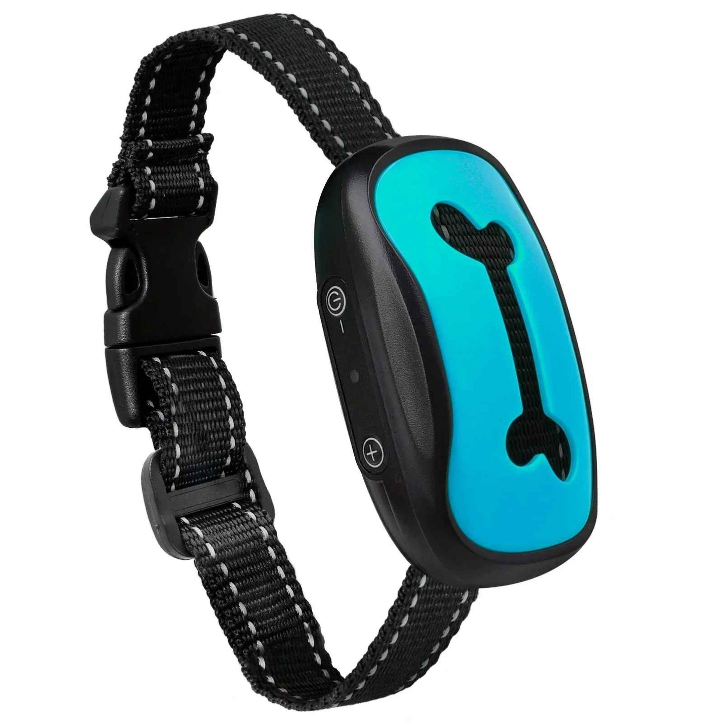 collier de dressage pour chien os bleu
