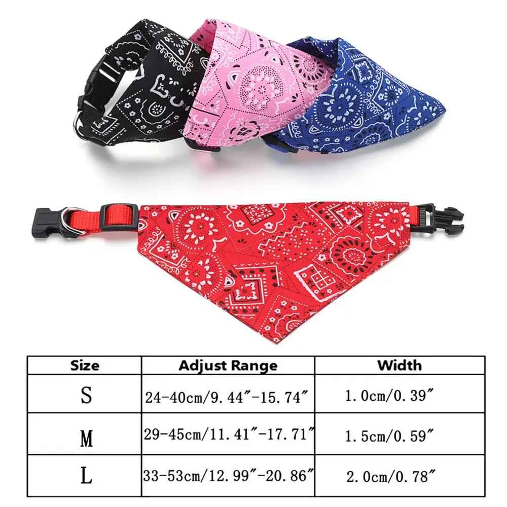 collier pour chien bandana taille