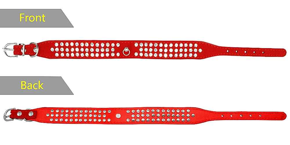 collier pour chien chrystalelegance longueur