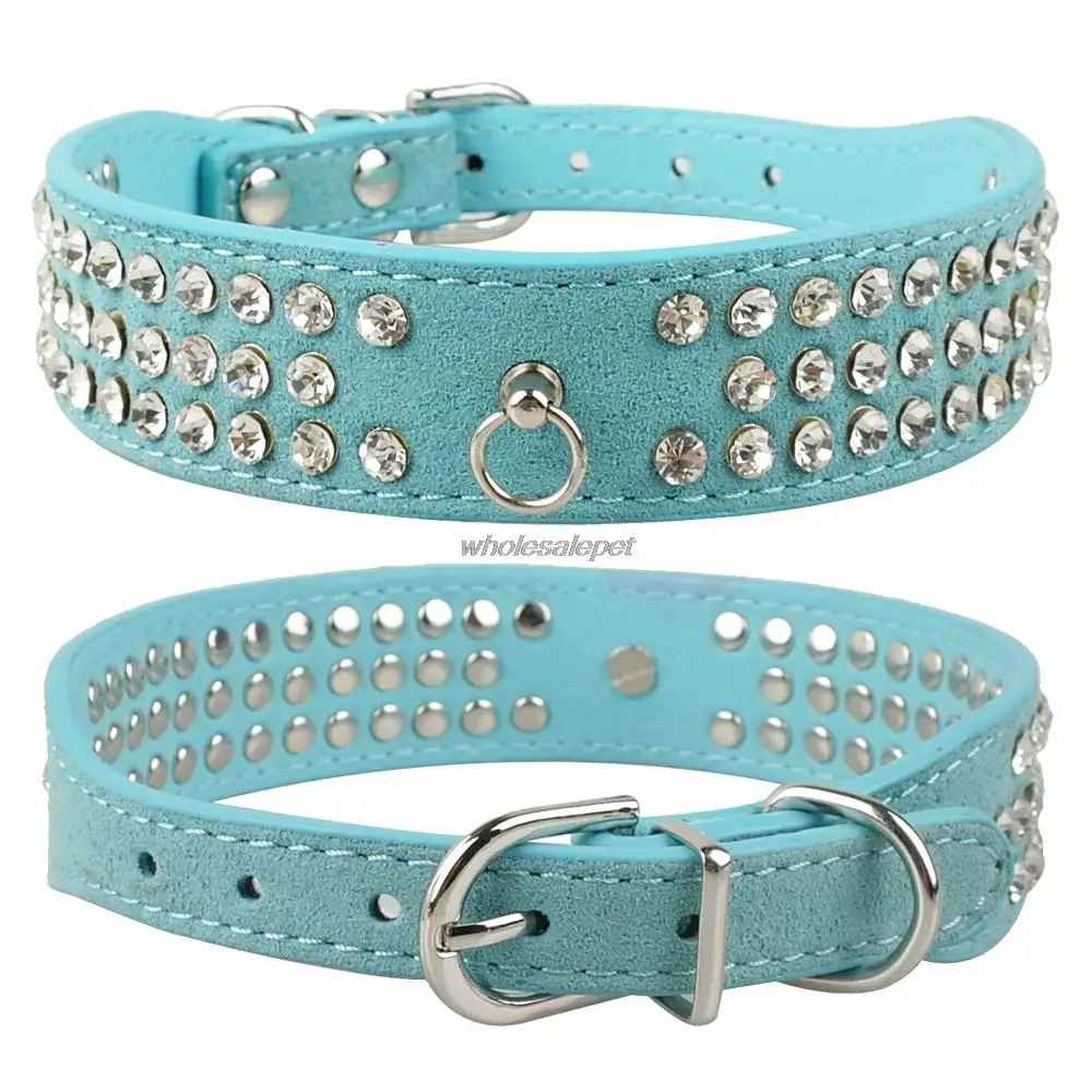 collier pour chien chrystalelegance vert