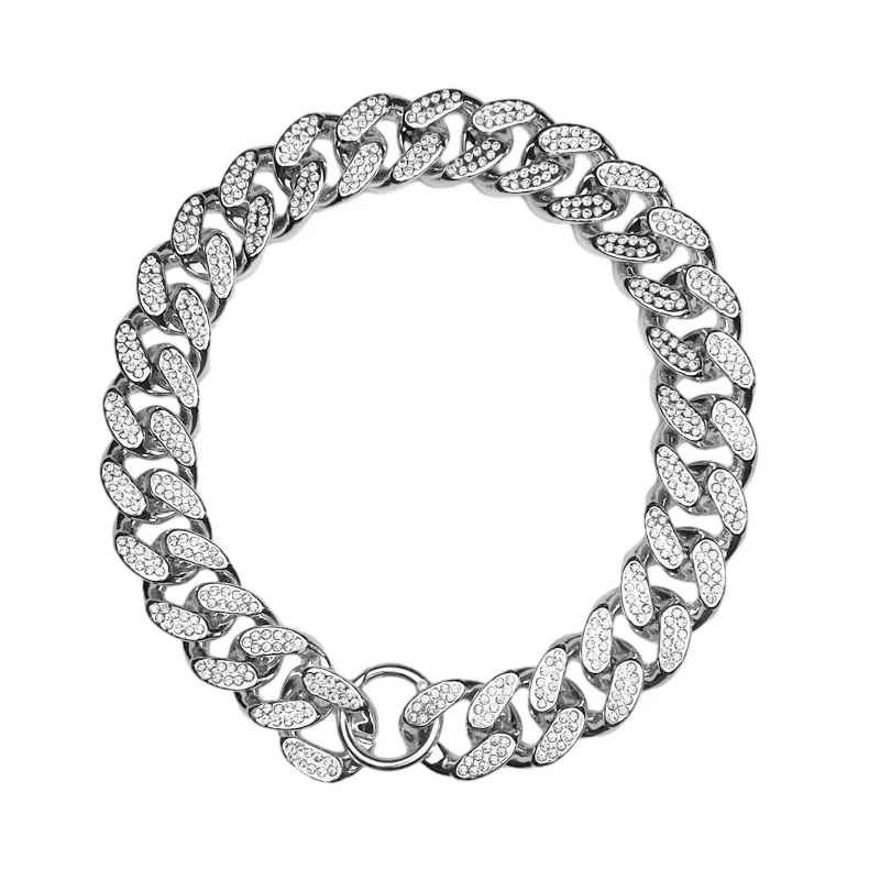 collier pour chien cubainluxe argent