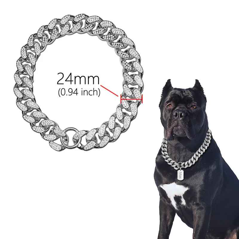 collier pour chien cubainluxe dimensions