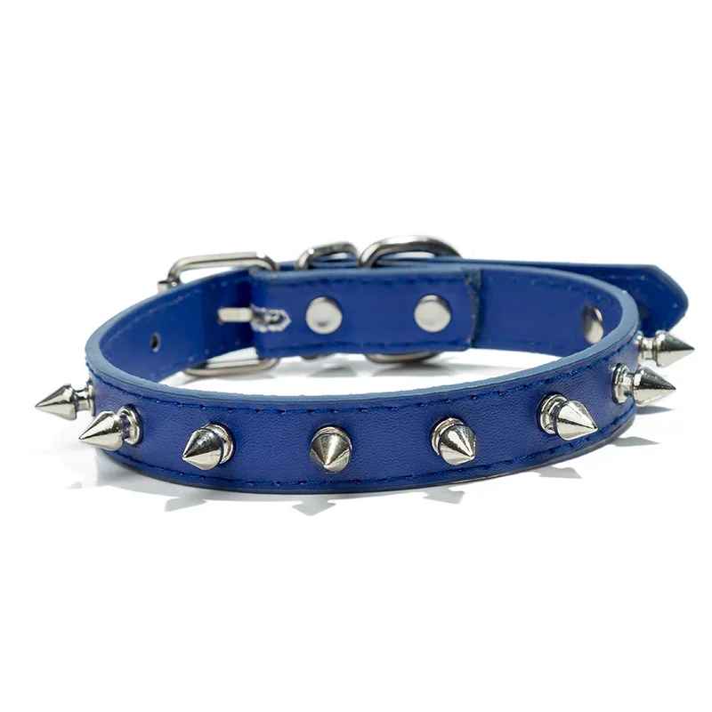 collier pour chien rockstyle bleu