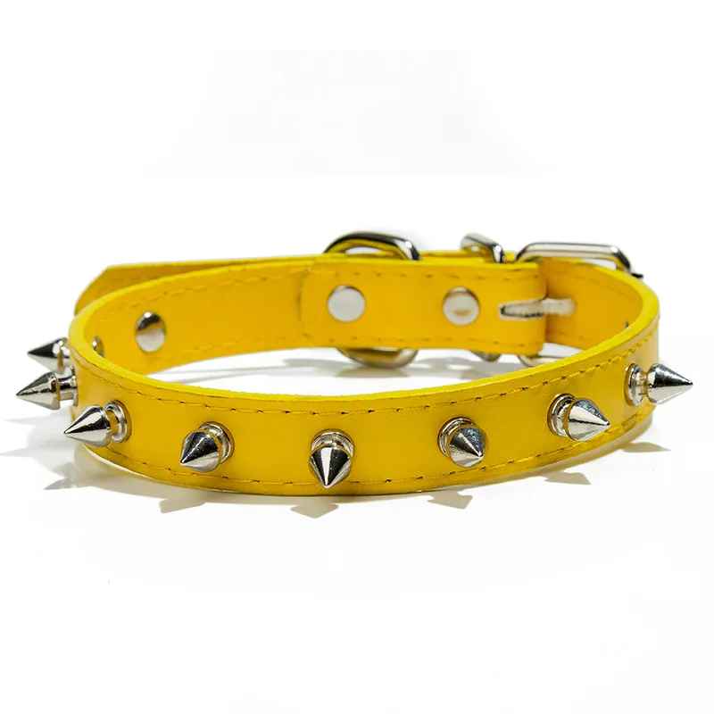 collier pour chien rockstyle jaune