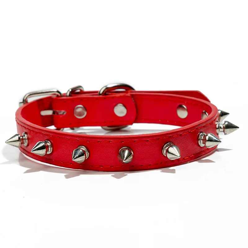 collier pour chien rockstyle rouge