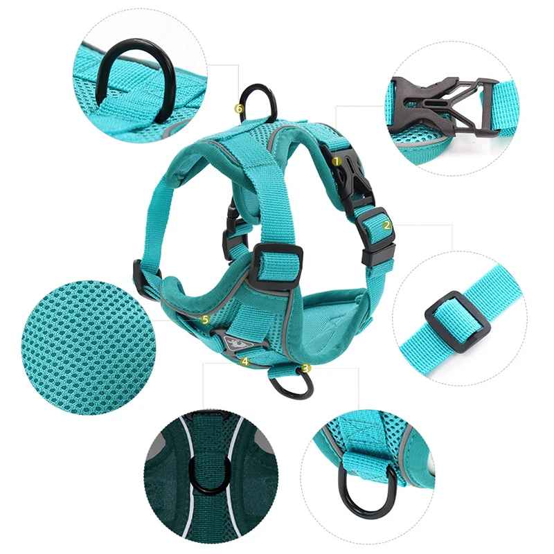 harnais anti traction chien confort detail