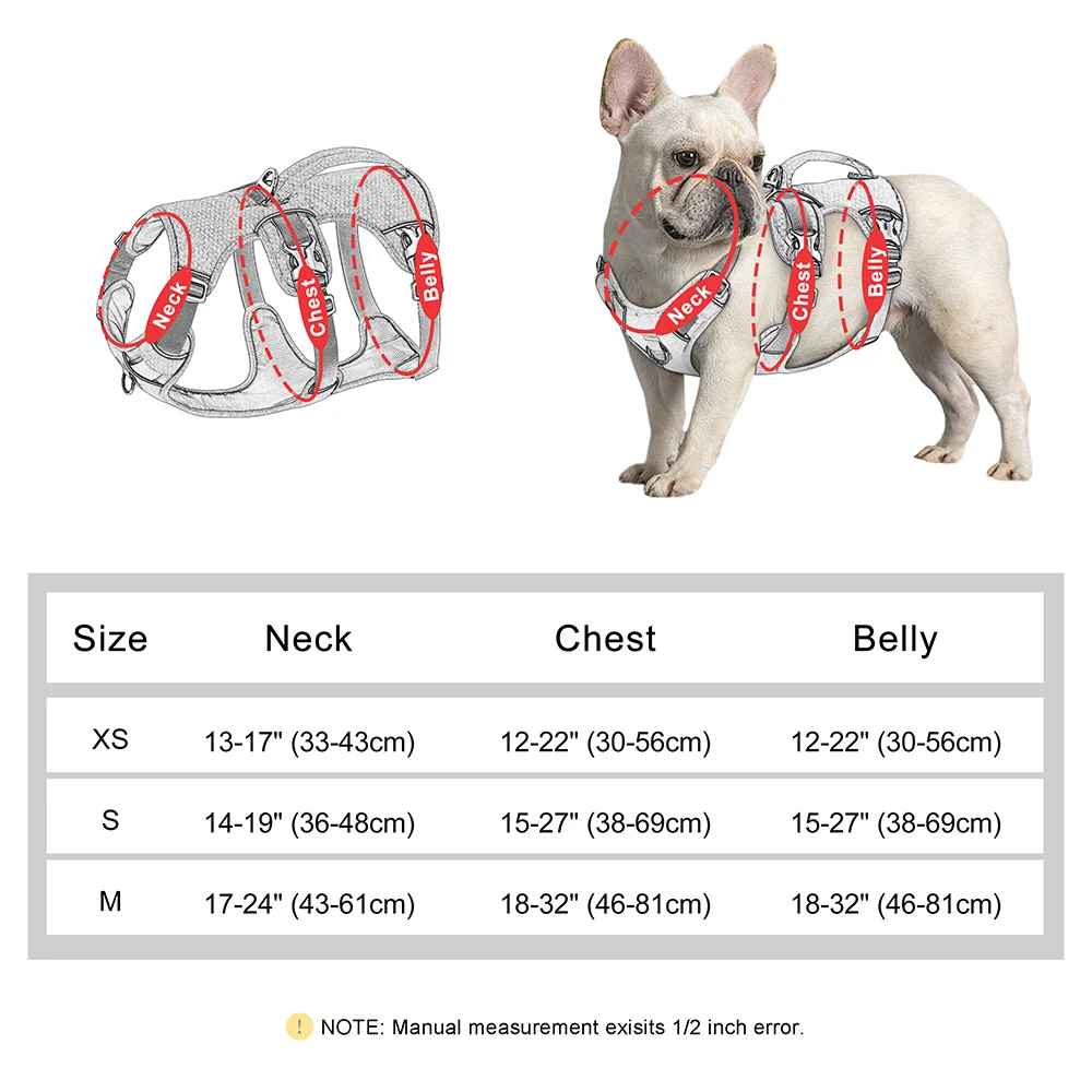 harnais chien balade serein detail tailles