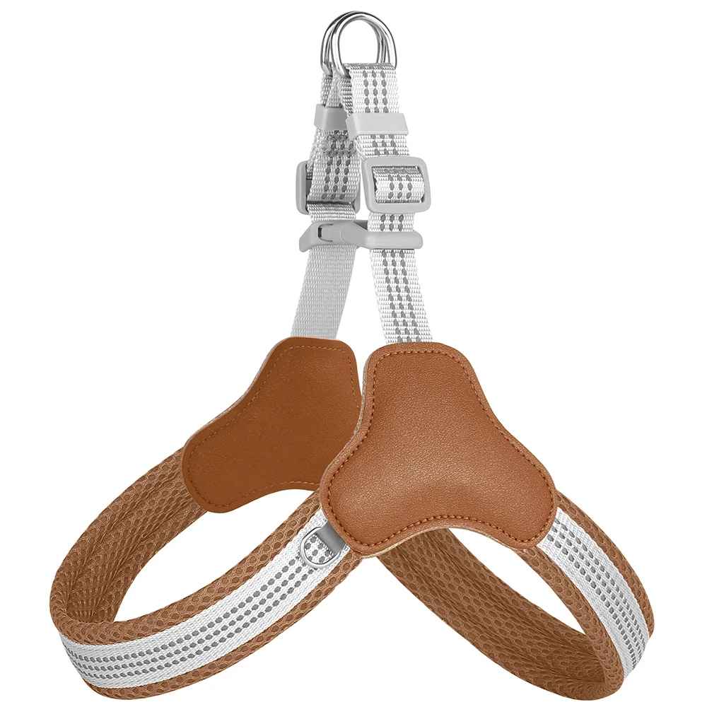 harnais pour chien ergonomique marron