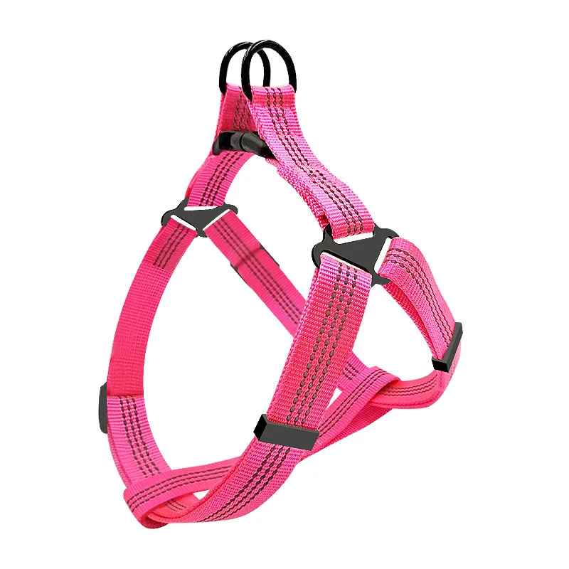 harnais pour chien nylonsecurity rose
