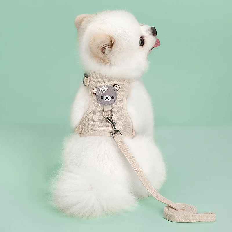 harnais pour petit chien confort premium blanc