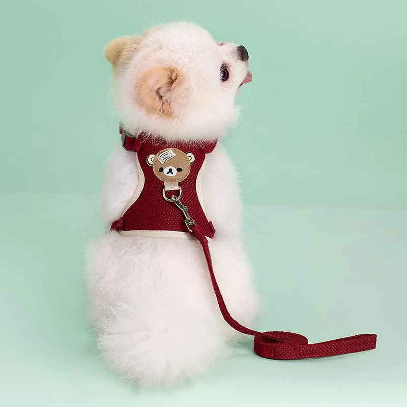 harnais pour petit chien confort premium rouge