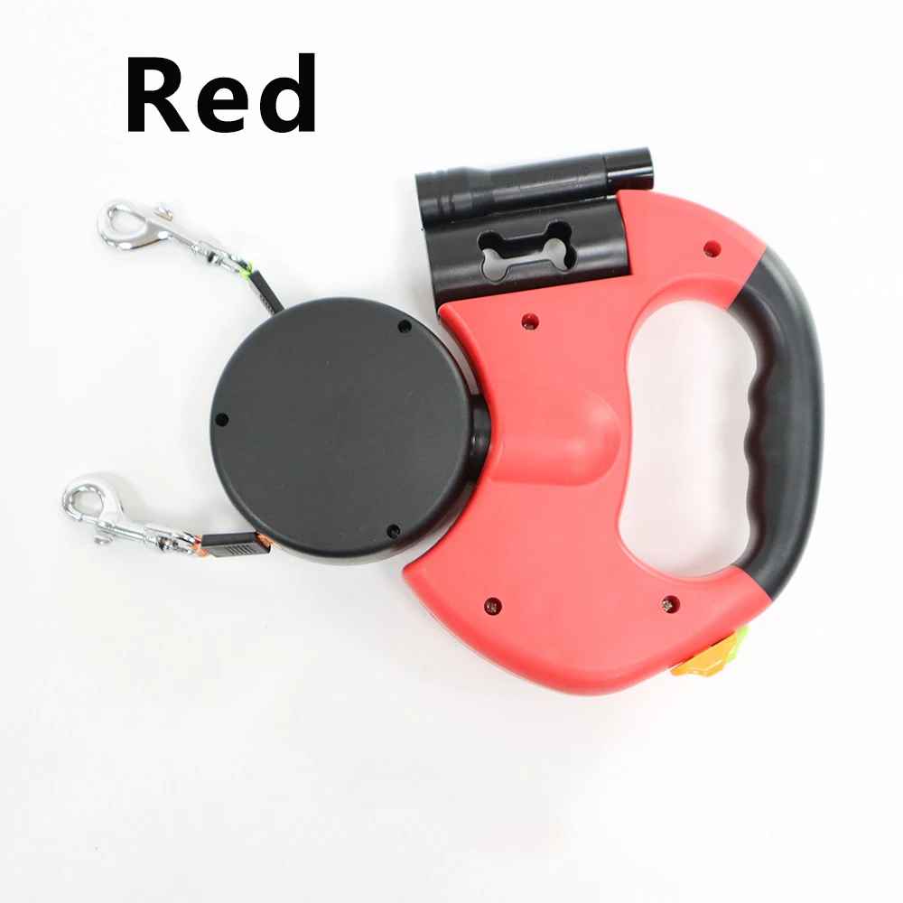 laisse chien enrouleur coleur rouge