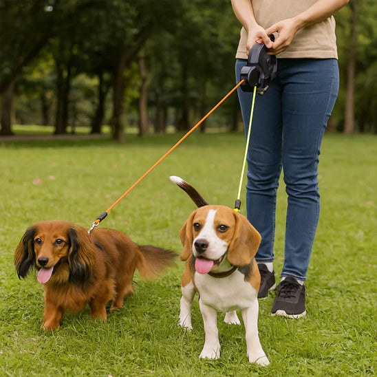 laisse chien enrouleur dogfreedom parc