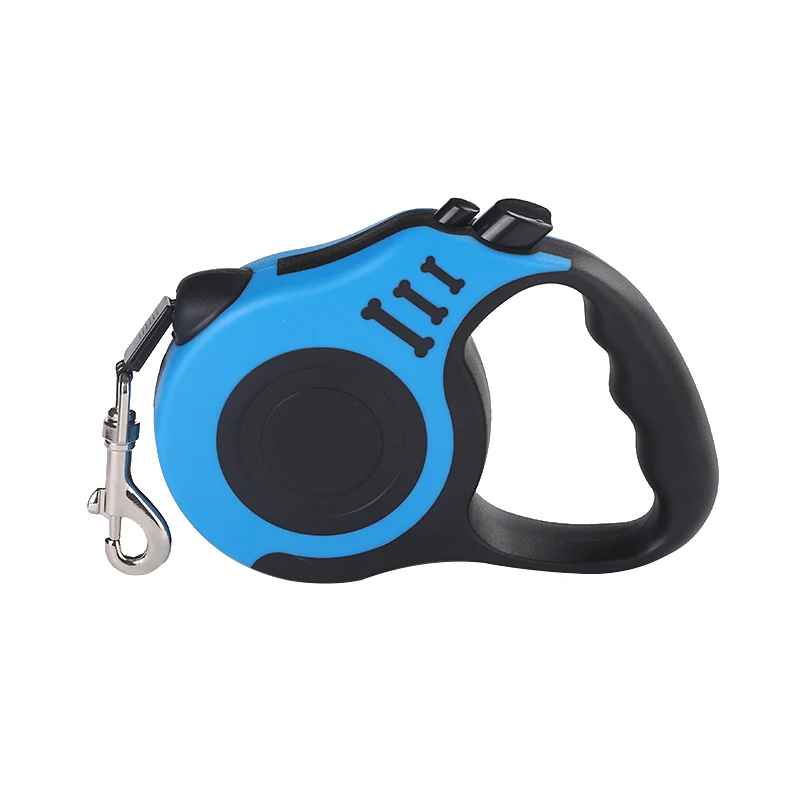 laisse pour chien enrouleur premium bleu