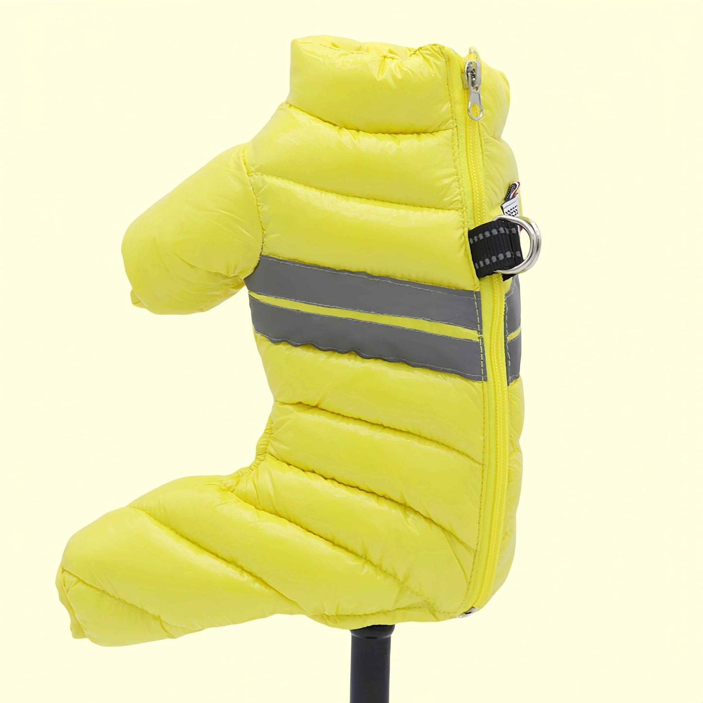 manteau chien douillet jaune