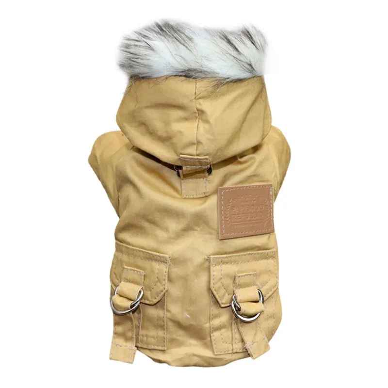 manteau pour chien impermeable beige