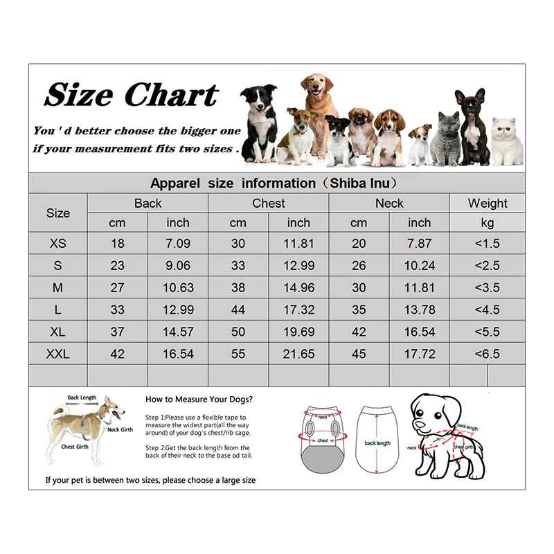 manteau pour chien impermeable taille