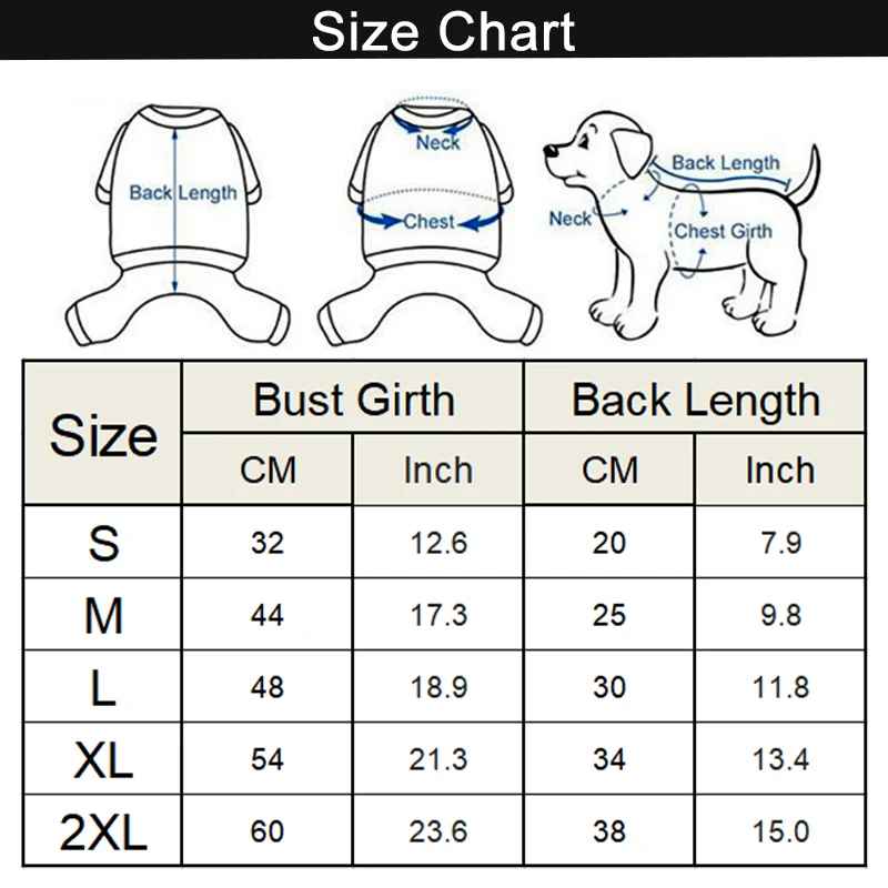 manteau pour chien taille