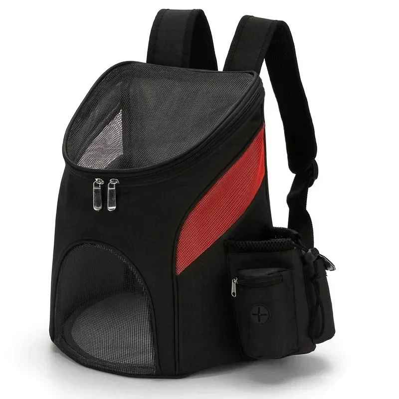 sac a dos chien adventurepaws noir rouge