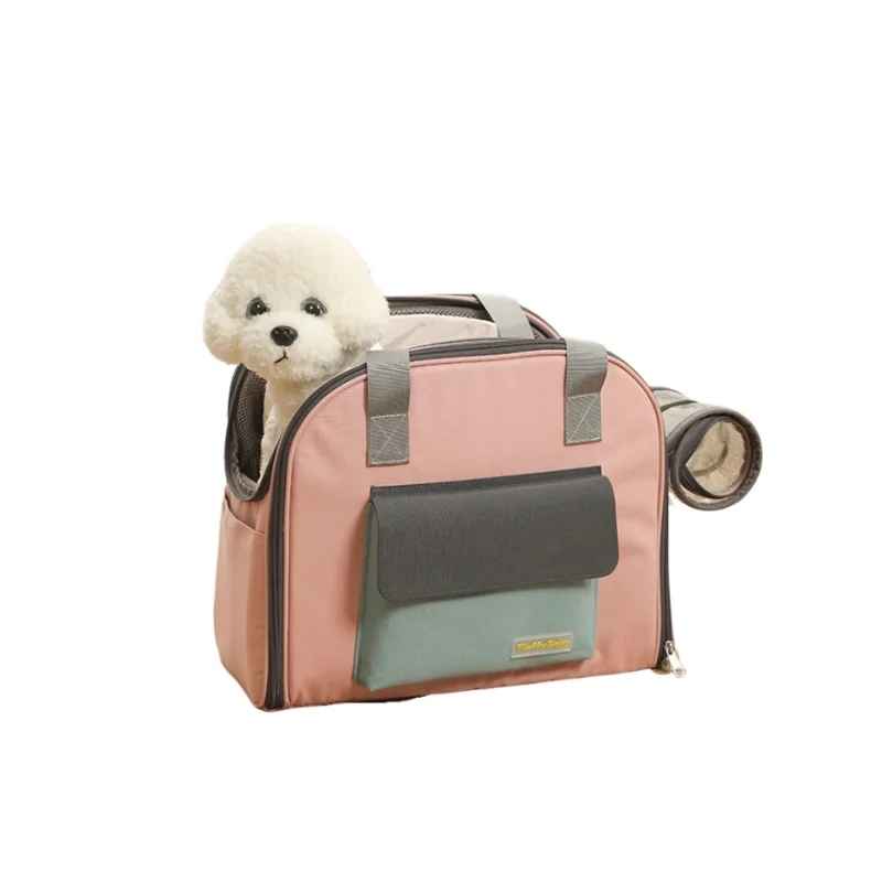 sac a dos pour chien rose