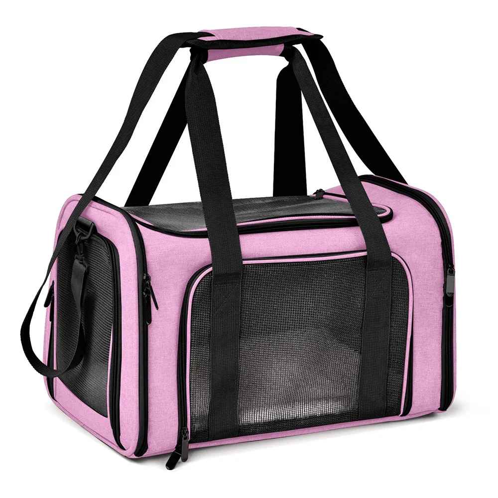 sac de transport de chien elegant rose