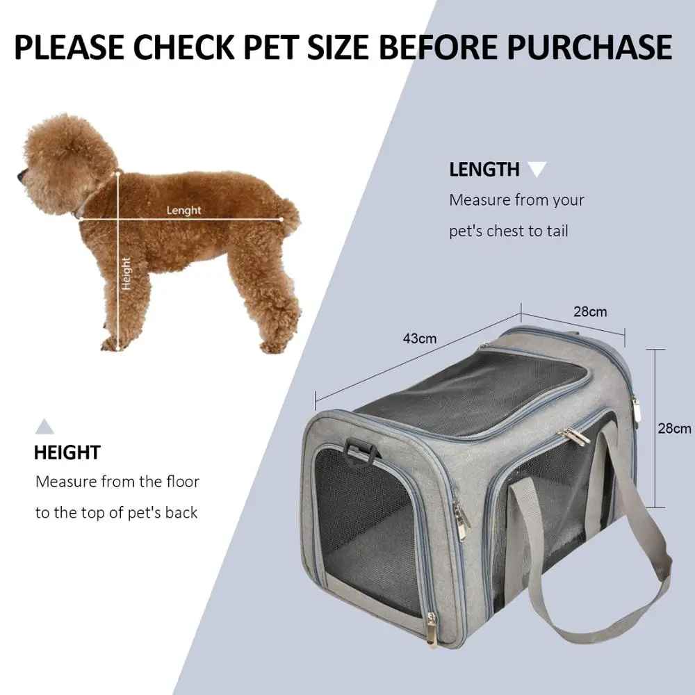 sac de transport de chien elegant tailles