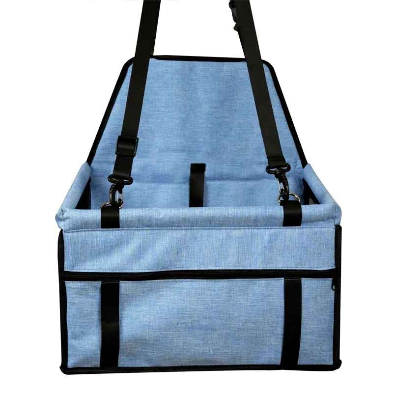 siege auto pour chien bleu