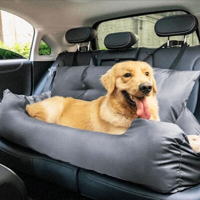 SIEGE AUTO POUR CHIEN - CarrierTravelDog™ - Gris - Elégance Toutou