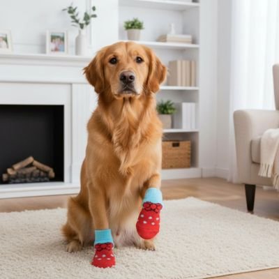 Chaussette pour chien cheminee