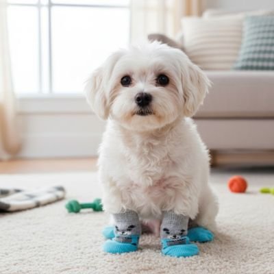 Chaussette pour chien moquette