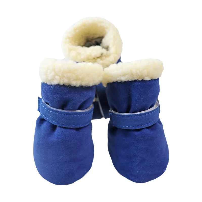 chaussure chien impermeable bleu