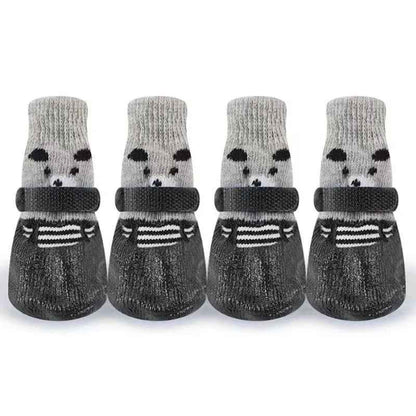 chaussures pour chien impermeable thermique noir