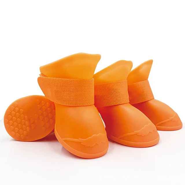 chaussures pour chien orange