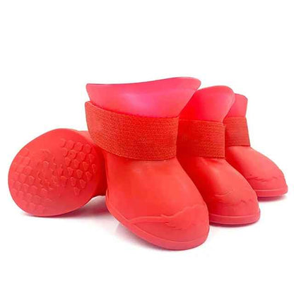 chaussures pour chien rouge