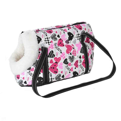 chien sac de transport voyageconfort coeur fourur