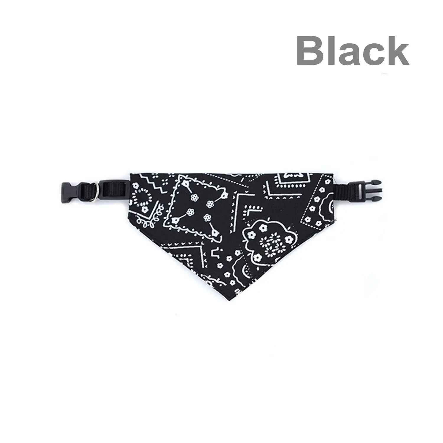 collier pour chien bandana noir