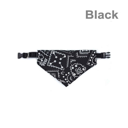 collier pour chien bandana noir