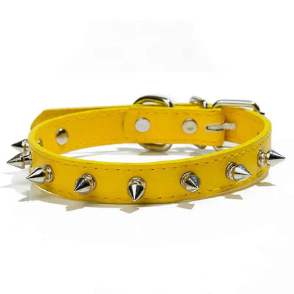 collier pour chien rockstyle jaune