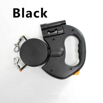 laisse chien enrouleur couleur noir