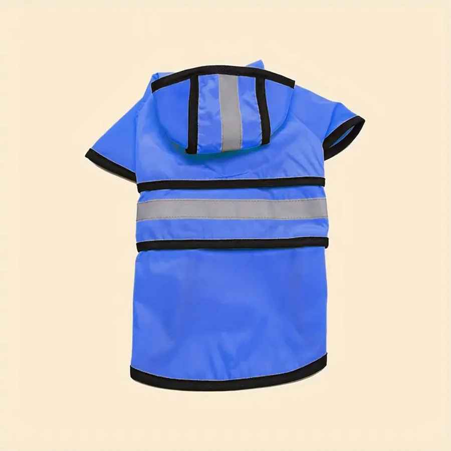 manteau pour chien impermeable crozy dos bleu